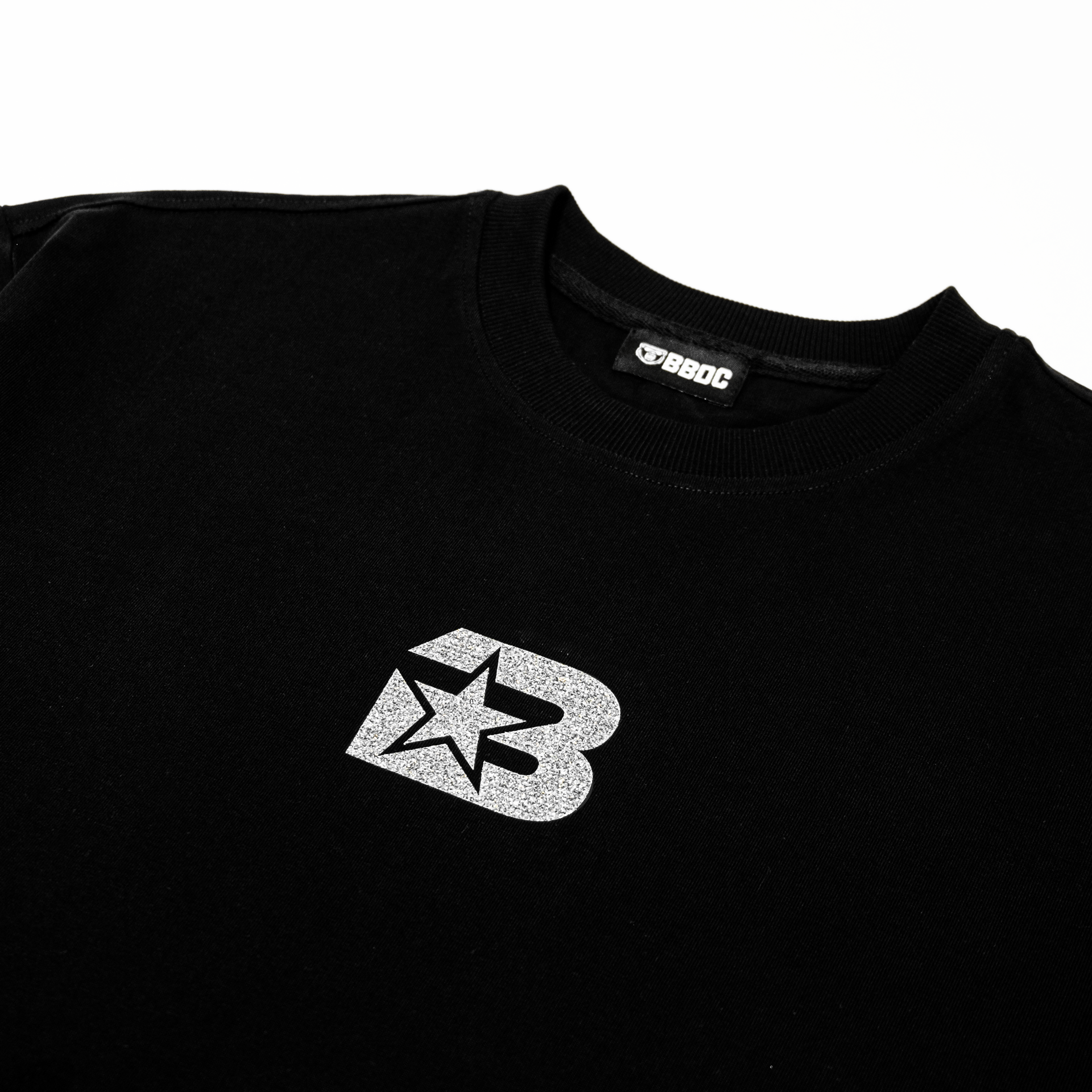  TEE B20 LOGO “B” BLING IN BLACK 