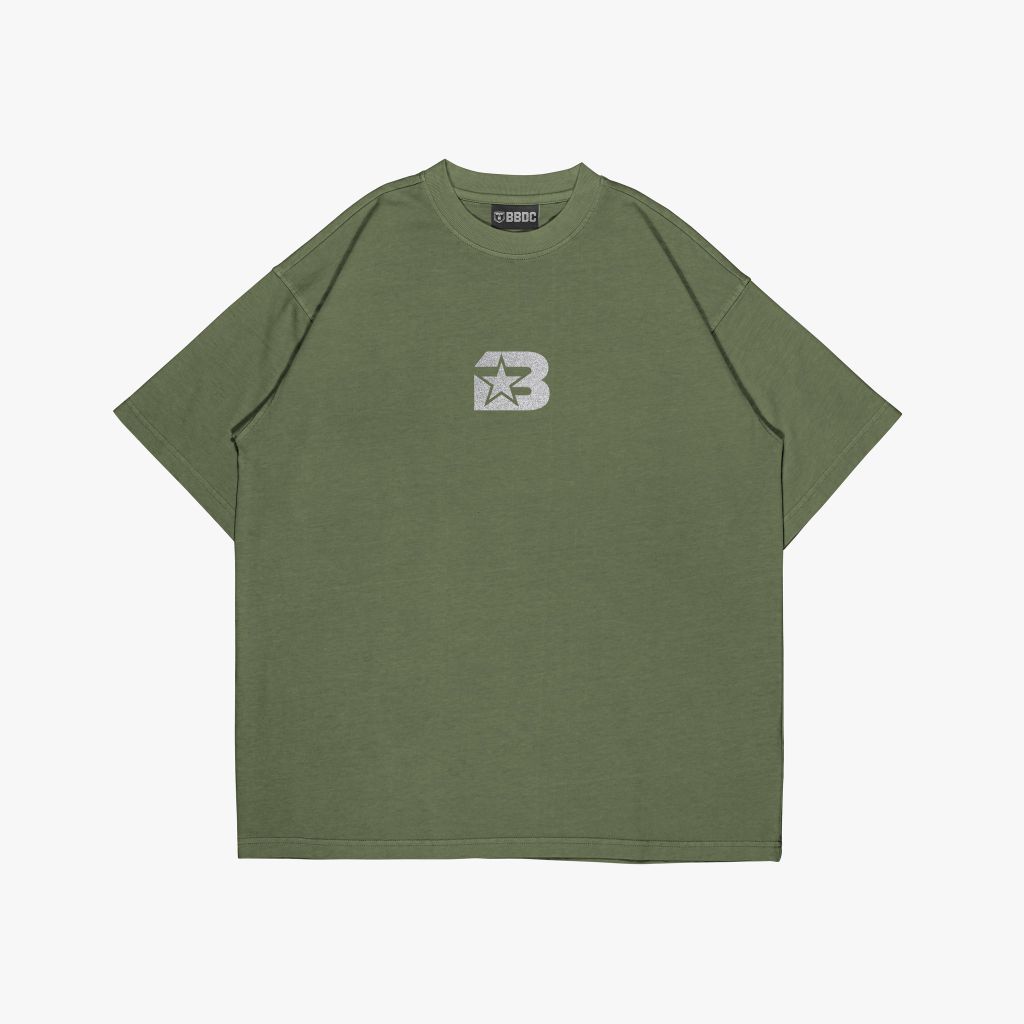  TEE B20 LOGO “B” BLING IN GREEN 