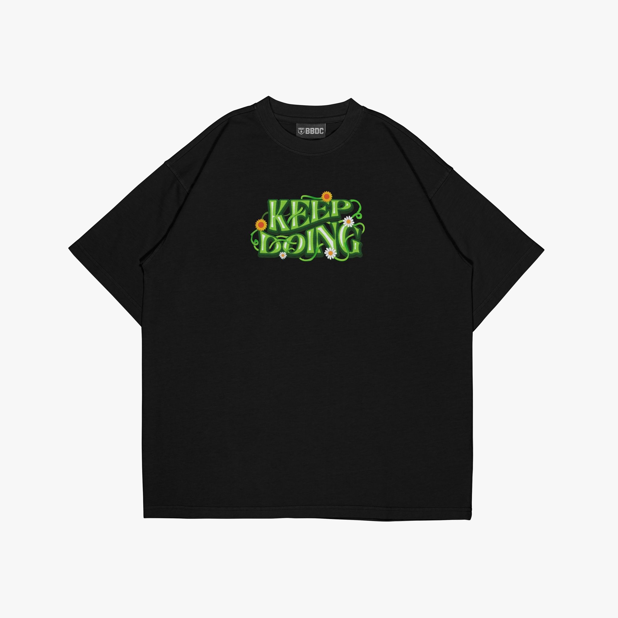  BABY TEE KEEP DOING - BLACK 