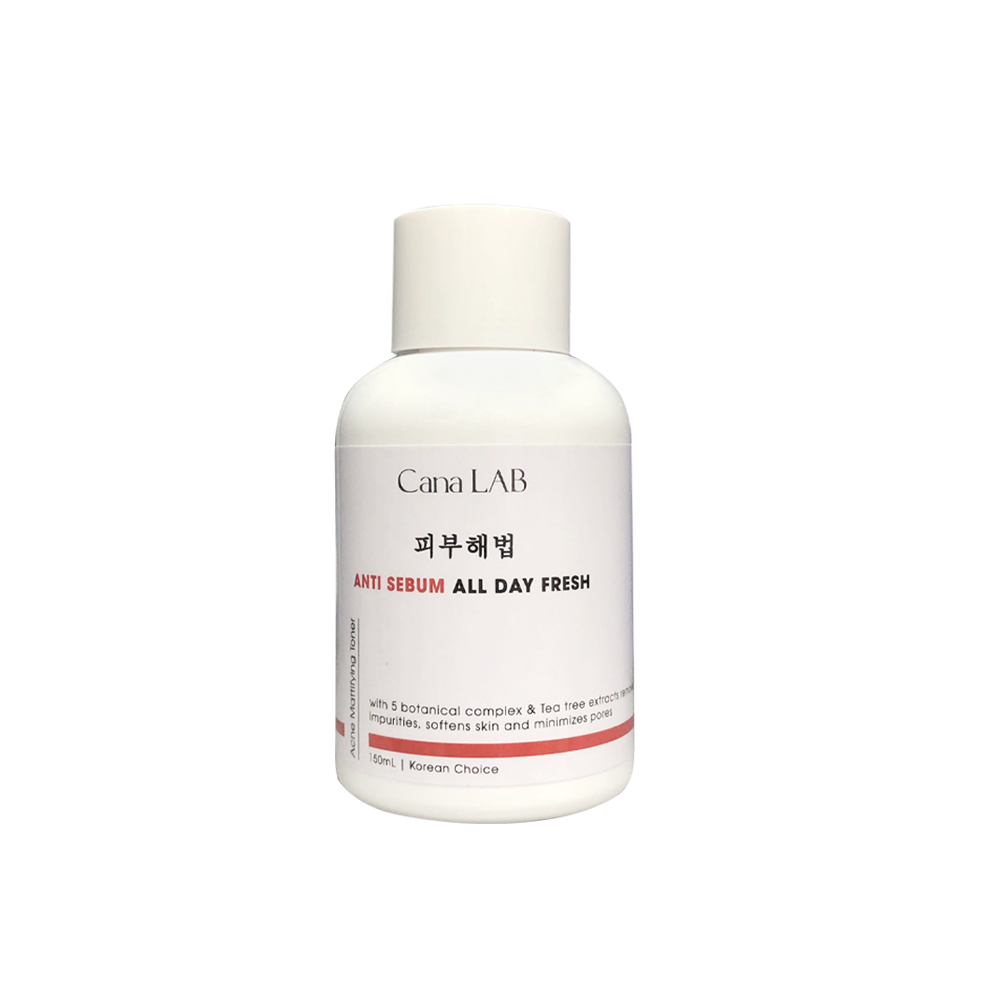 Toner dịu da Cana LAB Anti Sebum All Day Fresh