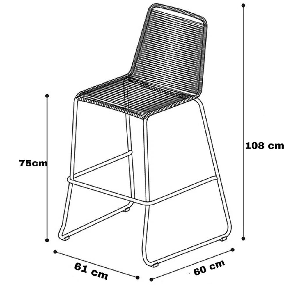 GHẾ QUẦY BAR ĐAN DÂY