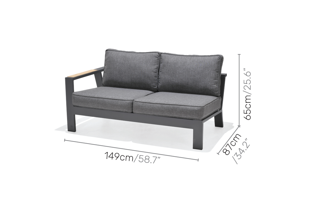 SOFA PALAU BĂNG 2 CHỖ 1 TAY VỊN TRÁI