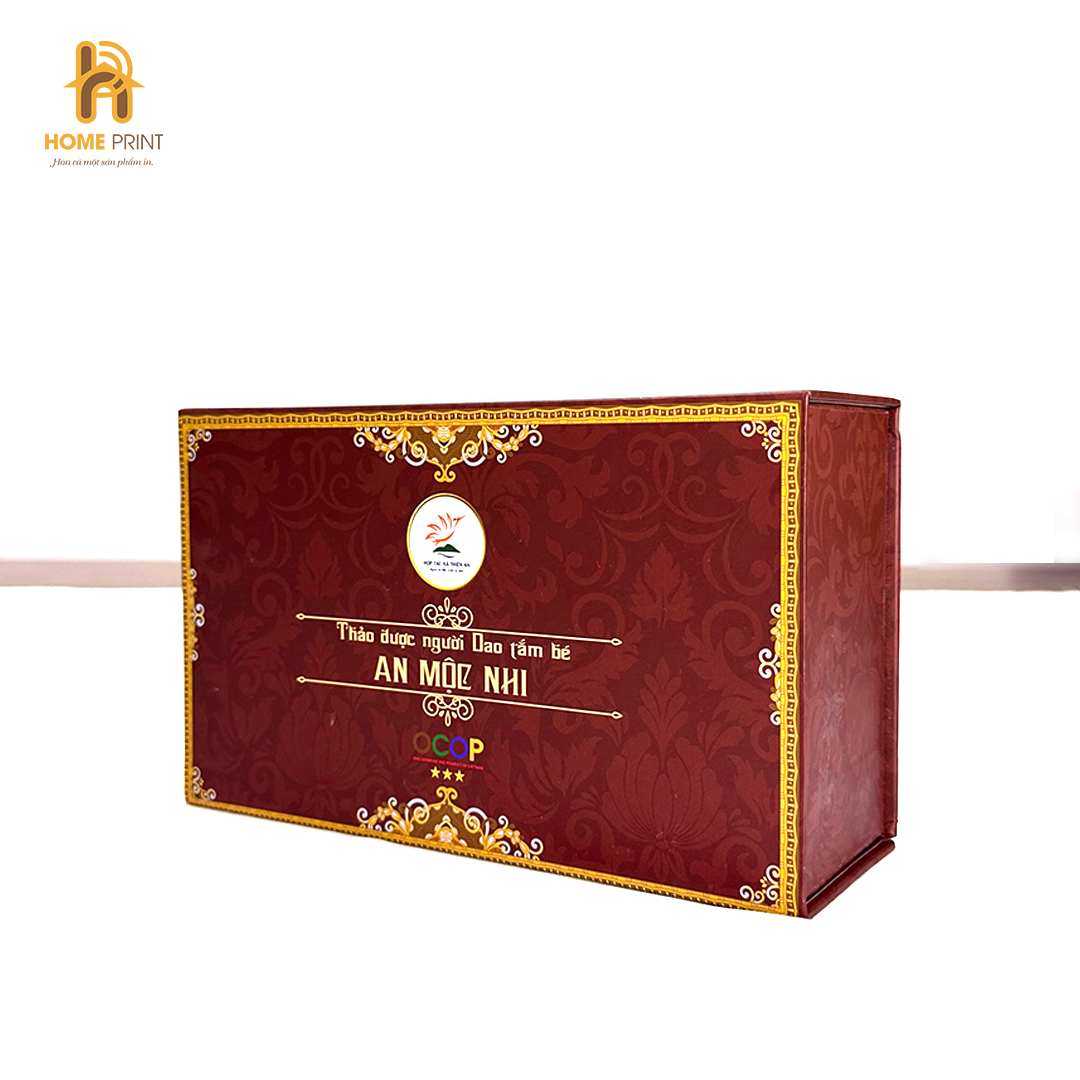 Hộp Carton Cứng Đựng Thảo Dược