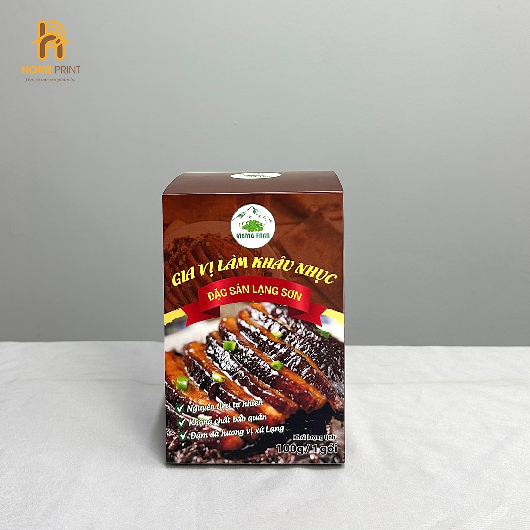 In Hộp Giấy Đựng Gia Vị