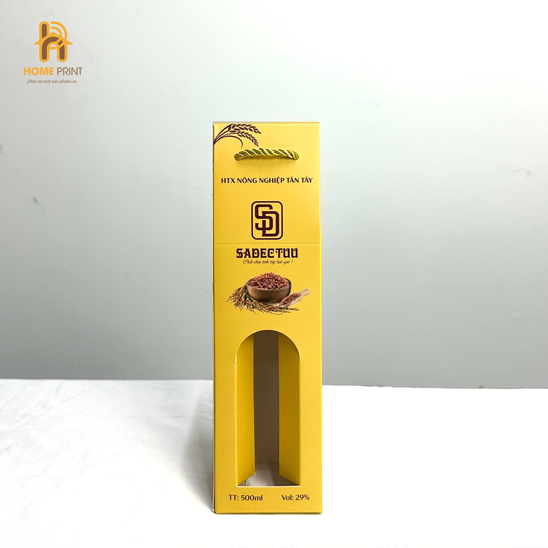 In Hộp Giấy Đựng Rượu