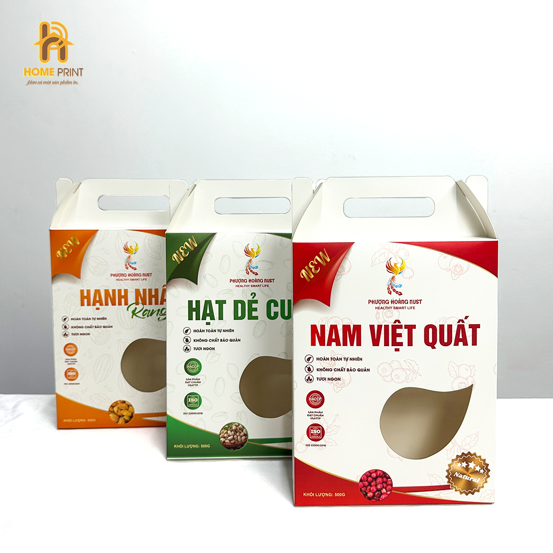 In Hộp Giấy Đựng Hạt Ngũ Cốc