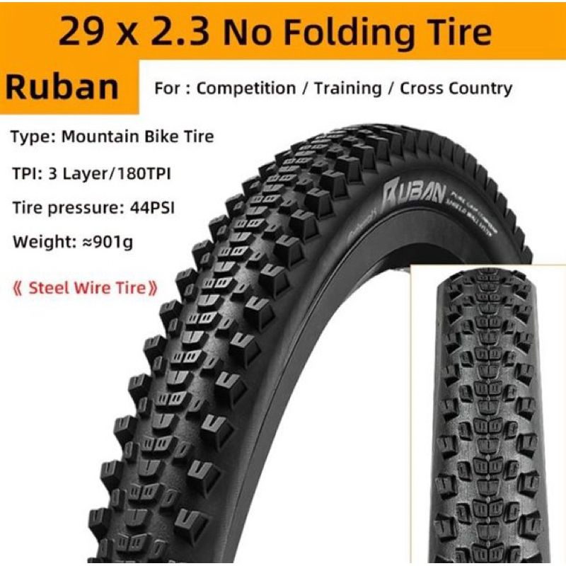 Vỏ lốp Xe Đạp MTB Continental Ruban 27.5 / 29 X2.3 PureGrip / ShieldWall