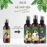 Combo 2 Chai Dầu Xịt Bưởi Tinh Dầu Bưởi Da Xanh 120ml & 1 Chai Dầu Xịt Bưởi Tinh Dầu Ôliu 120ml Mộc Ân Haircare Dưỡng Tóc Chăm Sóc Tóc