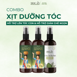 Combo 2 Chai Dầu Xịt Bưởi Tinh Dầu Bưởi Da Xanh 120ml & 1 Chai Dầu Xịt Bưởi Tinh Dầu Ôliu 120ml Mộc Ân Haircare Dưỡng Tóc Chăm Sóc Tóc