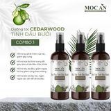 X3BCE120 - Combo 3 Chai Xịt Tinh Dầu Vỏ Bưởi Da Xanh & Tinh Dầu Gỗ Tuyết Tùng Mộc Ân Haircare 120ml Hỗ Trợ Giảm Rụng, Mọc Tóc Chăm Sóc Tóc