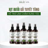 X5BCE120 - Combo 5 Chai Xịt Tinh Dầu Vỏ Bưởi Da Xanh & Tinh Dầu Gỗ Tuyết Tùng Mộc Ân Haircare 120ml Hỗ Trợ Giảm Rụng, Mọc Tóc Chăm Sóc Tóc