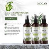 X3BLEG120 - Combo 3 Chai Xịt Tinh Dầu Vỏ Bưởi Da Xanh & Tinh Dầu Sả Chanh Mộc Ân Haircare 120ml Hỗ Trợ Giảm Rụng, Mọc Tóc Chăm Sóc Tóc