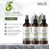 X3BOL120 - Combo 3 Chai Xịt Tinh Dầu Vỏ Bưởi Da Xanh & Tinh Dầu Olive Mộc Ân Haircare 120ml Hỗ Trợ Giảm Rụng, Mọc Tóc Chăm Sóc Tóc