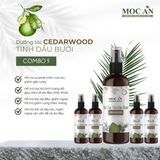 X5BCE120 - Combo 5 Chai Xịt Tinh Dầu Vỏ Bưởi Da Xanh & Tinh Dầu Gỗ Tuyết Tùng Mộc Ân Haircare 120ml Hỗ Trợ Giảm Rụng, Mọc Tóc Chăm Sóc Tóc