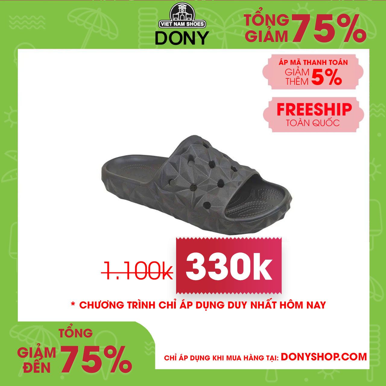 Dép Crocs Geometric Slide