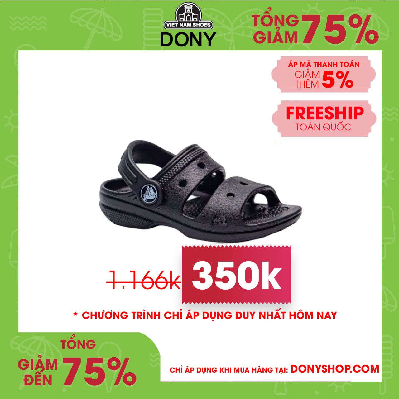 Sandal Trẻ Em Crocs Toddler Classic