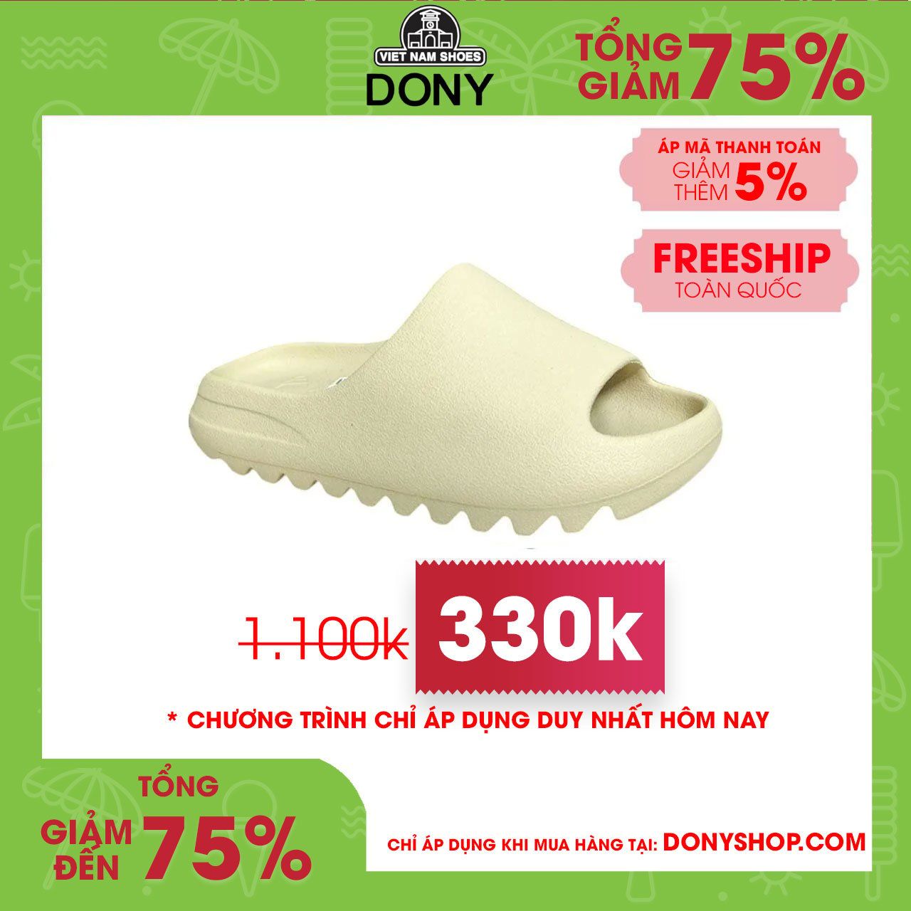 Dép Unisex Adidas Yeezy Slide