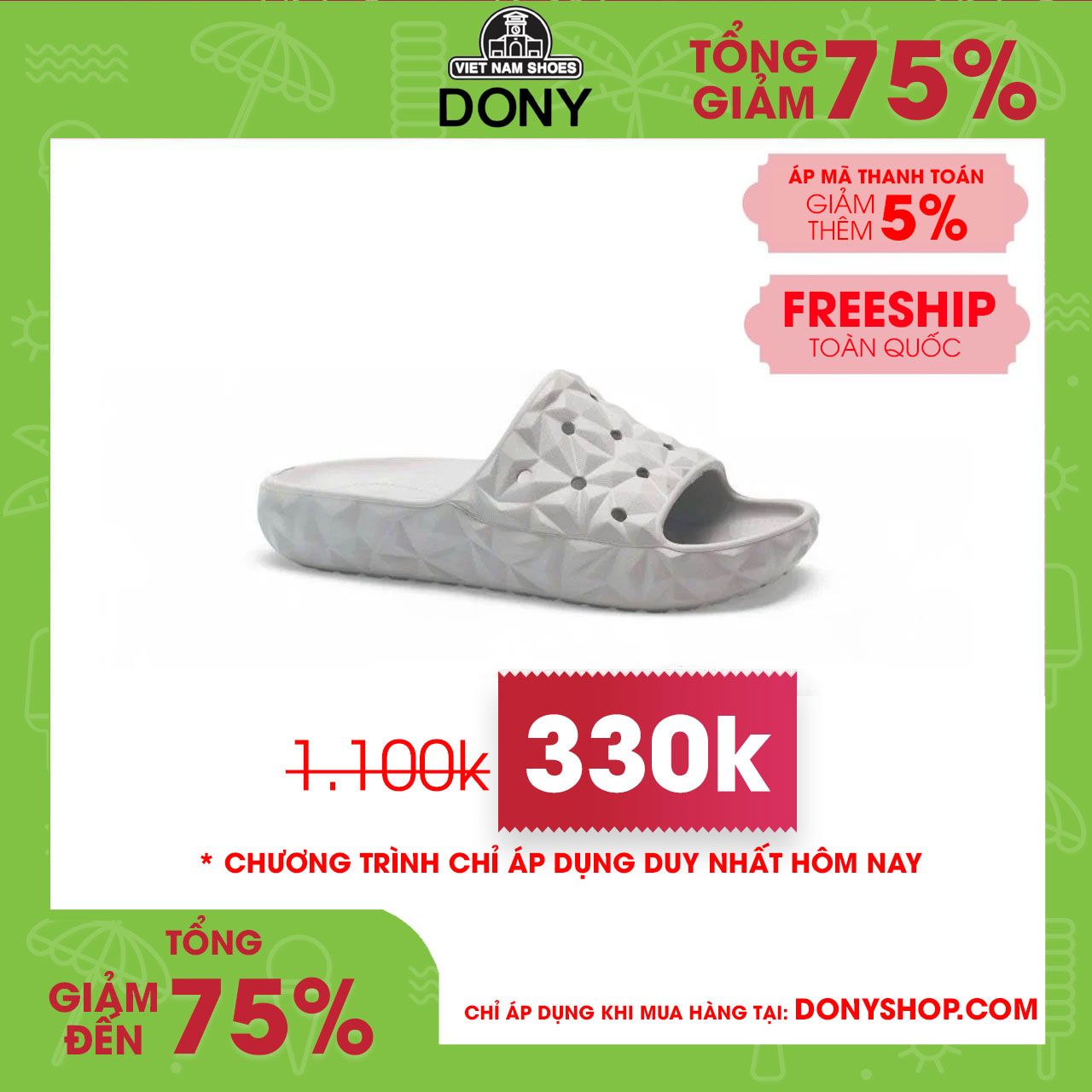 Dép Crocs Geometric Slide