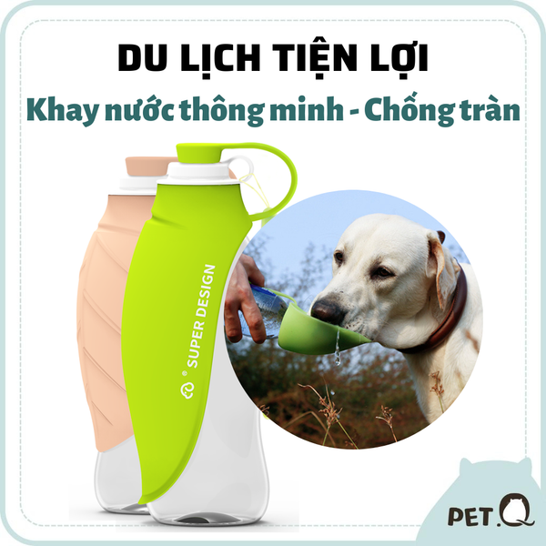 Bình nước du lịch tiện lợi cho chó