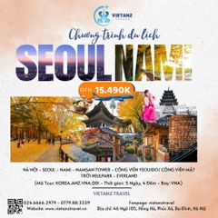 HÀ NỘI - SEOUL-NAMI- EVERLAND- THƯ VIỆN SÁCH 5N4D(BAY JEJU AIR)