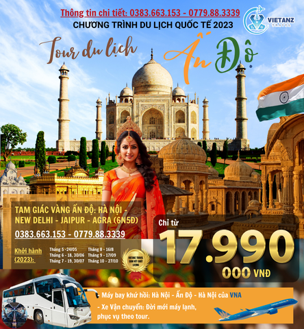 HÀ NỘI – NEW DELHI – JAIPUR - AGRA 6N5D( Bay VNA)