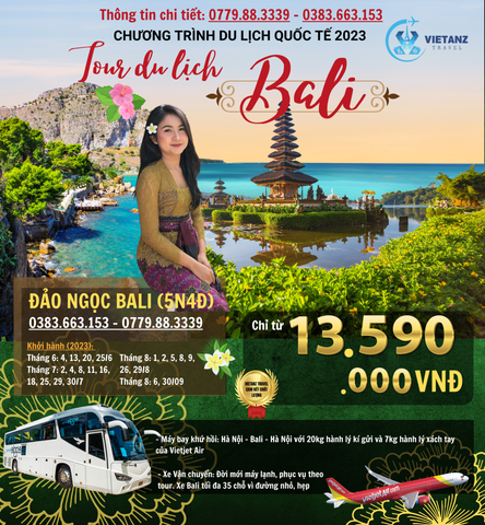 HÀ NỘI - BALI - HÀ NỘI 5N4D (BAY VIETJET)