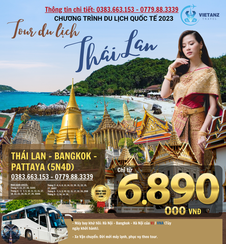 HÀ NỘI - BANGKOK – PATTAYA- ĐẢO CORAL – SHOW ALCAZAR – BAIYOKE SKY - HÀ NỘI (5N4D)