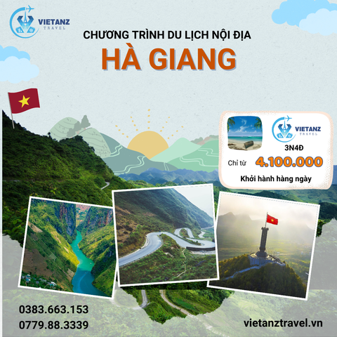 HÀ GIANG - CỘT CỜ LŨNG CÚ - SÔNG NHO QUẾ - DU GIÀ 3N4D