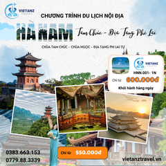 Hà Nam: Tam Chúc - Địa Tạng Phi Lai 1 ngày