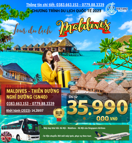 MALDIVES - QUỐC ĐẢO THIÊN ĐƯỜNG 5N4D