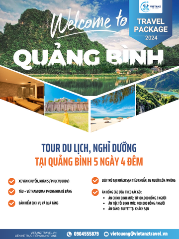 Tour du lịch Quảng Bình: Hà Nội - Quảng Bình 5 ngày 4 đêm