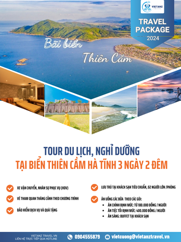 Tour du lịch Hà Tĩnh: Hà Nội - Biển Thiên Cầm 3 ngày 2 đêm