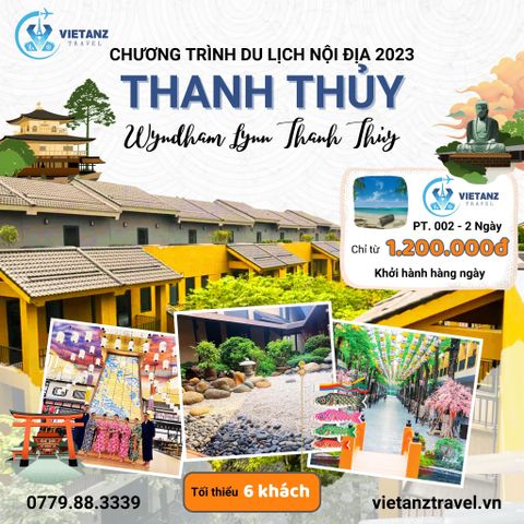 Tour trọn gói 2N1Đ nghỉ dưỡng, Tắm khoáng + Ăn uống + Xe đón tiễn tại Wyndham Lynn Thanh Thủy