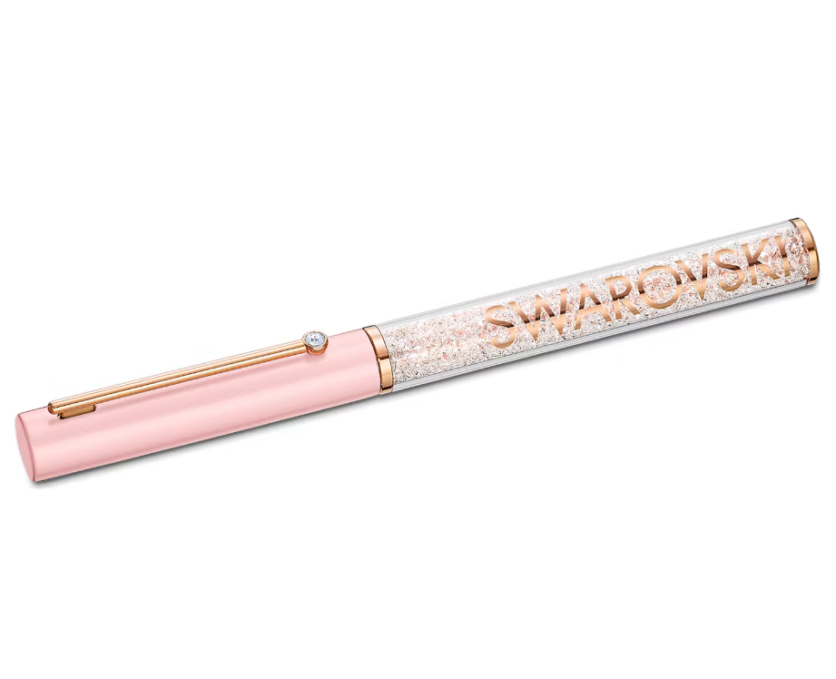 Bút ký Swarovski Crystalline hồng - Swarovski Crystalline Gloss ballpoint pen Pink, Pink lacquered, Rose gold-tone plated