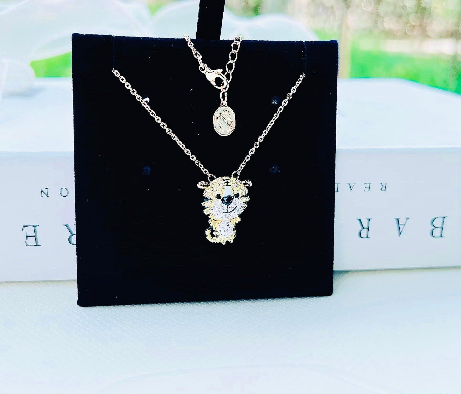 Zodiac Tiger pendant Tiger, Yellow, Gold-tone plated