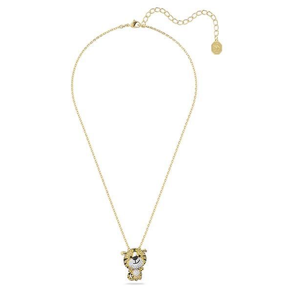 Zodiac Tiger pendant Tiger, Yellow, Gold-tone plated