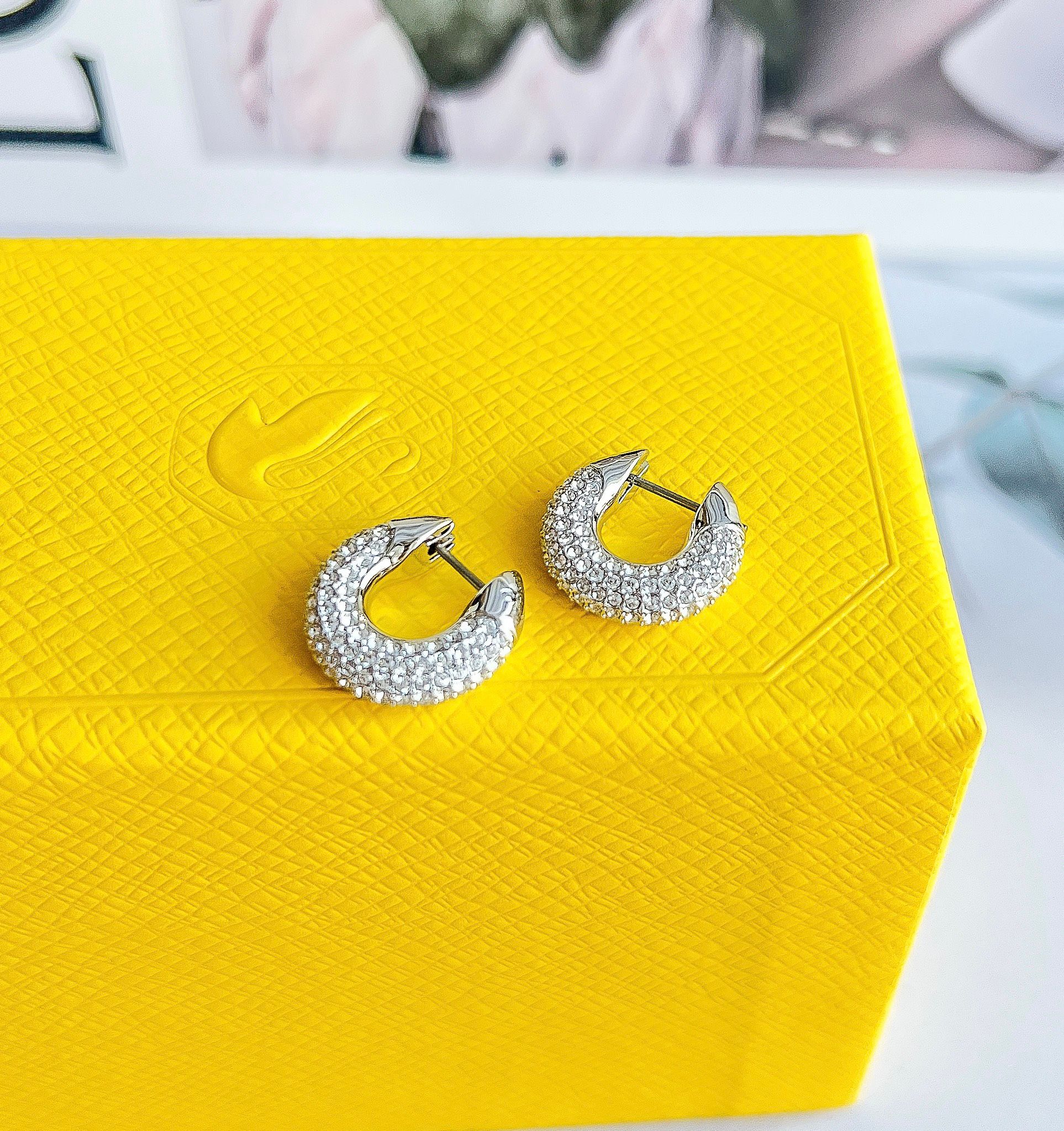 Khuyên tai Swarovski Dextera - Swarovski Dextera hoop earrings Small