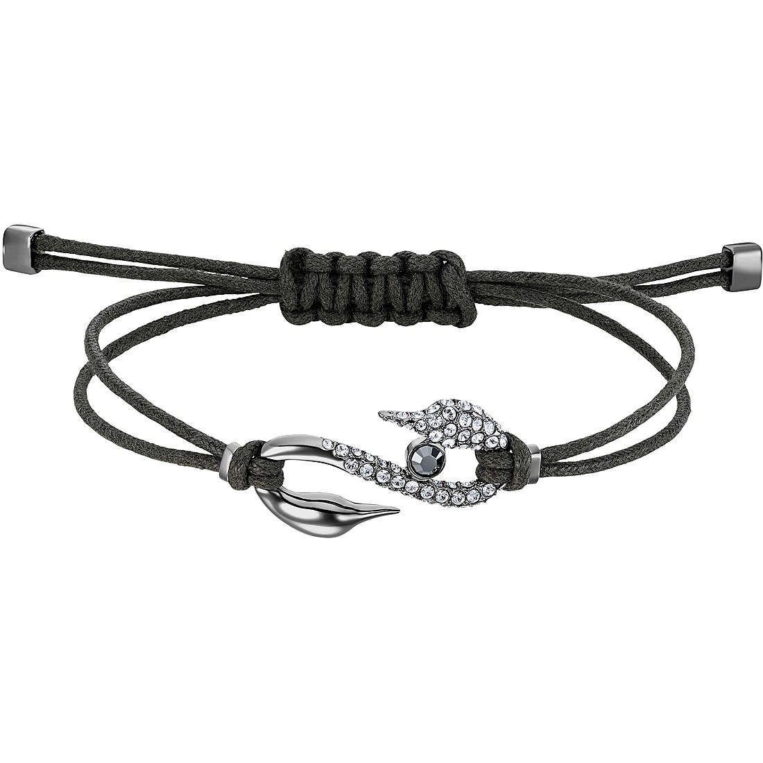 Swarovski Power Collection Hook Bracelet Dark Gray