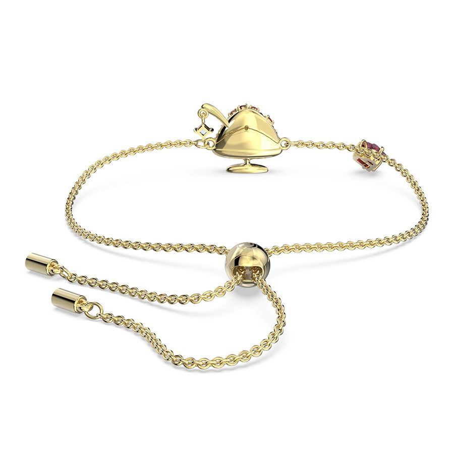 Cariti bracelet Red bean ice, Red, Gold-tone plated