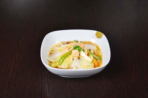 五目あんかけ焼きそば/ Fried Chinese Seafood Noodles | Mì xào giòn hải sản