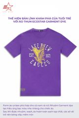 ECOSTAR, t-shirt garment dye , cổ tròn, Purple,TM-010-M3-I0005