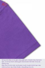 ECOSTAR, t-shirt garment dye , cổ tròn, Purple,TM-010-M3-I0005