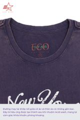 ECOSTAR, t-shirt Acid wash , cổ tròn, Purple,TM-009-M4-I0001