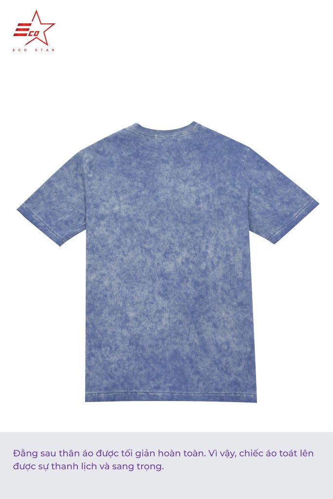 ECOSTAR, t-shirt Ball dye , cổ tròn, Blue,TM-010FS-M1-I0004