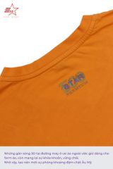 ECOSTAR, t-shirt garment dye , cổ tròn,  Organe,TM-011-M1-I0007