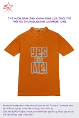 ECOSTAR, t-shirt garment dye , cổ trụ,Orange,TM-012-M3-I0003