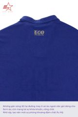 ECOSTAR, t-shirt garment dye , cổ trụ, Navy,TM-012-M1-I0003