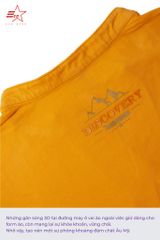 ECOSTAR, t-shirt garment dye , cổ trụ, Orange,TM-012-M2-I0002