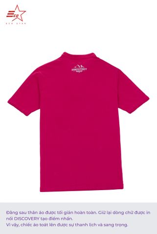 ECOSTAR, t-shirt garment dye , cổ trụ, Pink,TM-012-M1-I0002