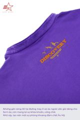 ECOSTAR, t-shirt garment dye , cổ trụ, Purple,TM-012-M3-I0002